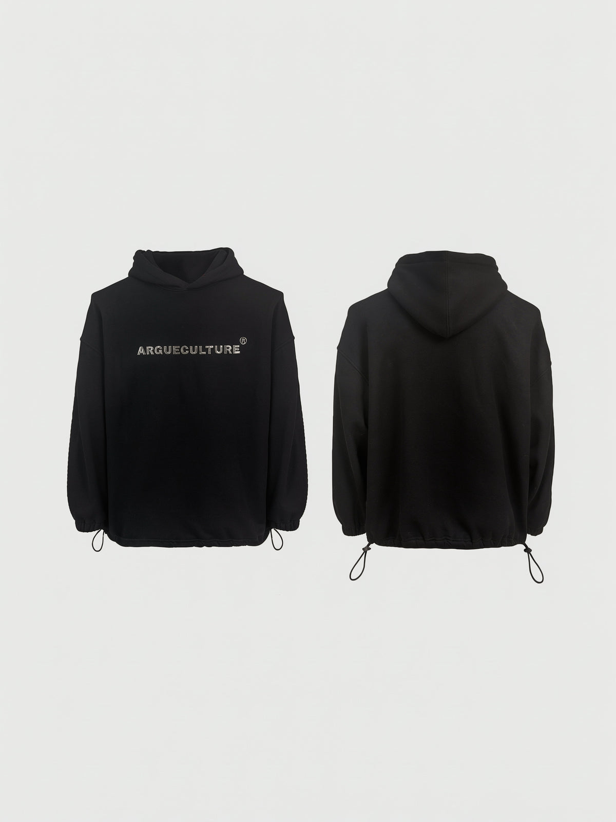 Metallic Print Hoodie by ARGUECULTURE, view 5