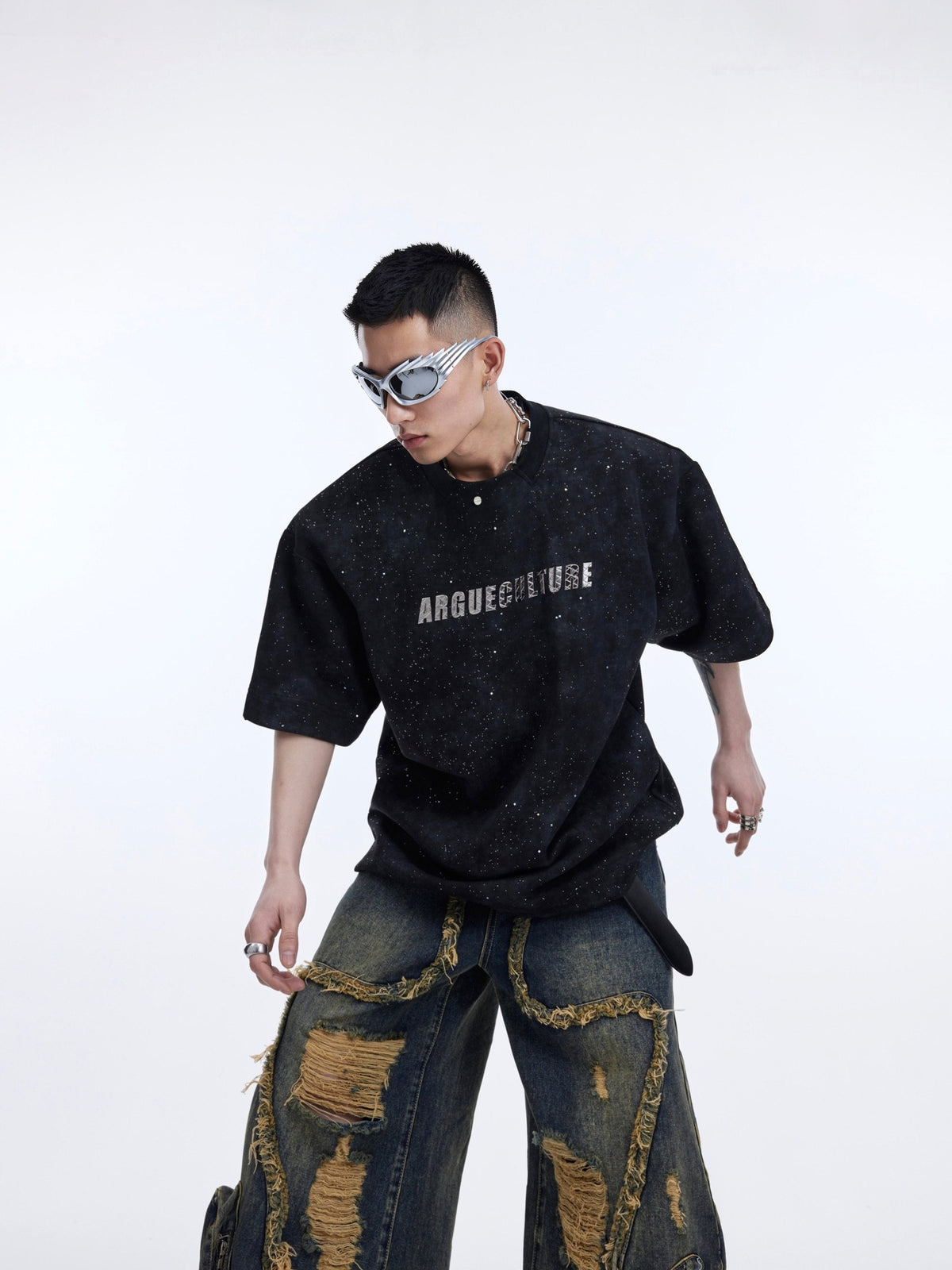 Shimmer Print Tee by ARGUECULTURE, view 2
