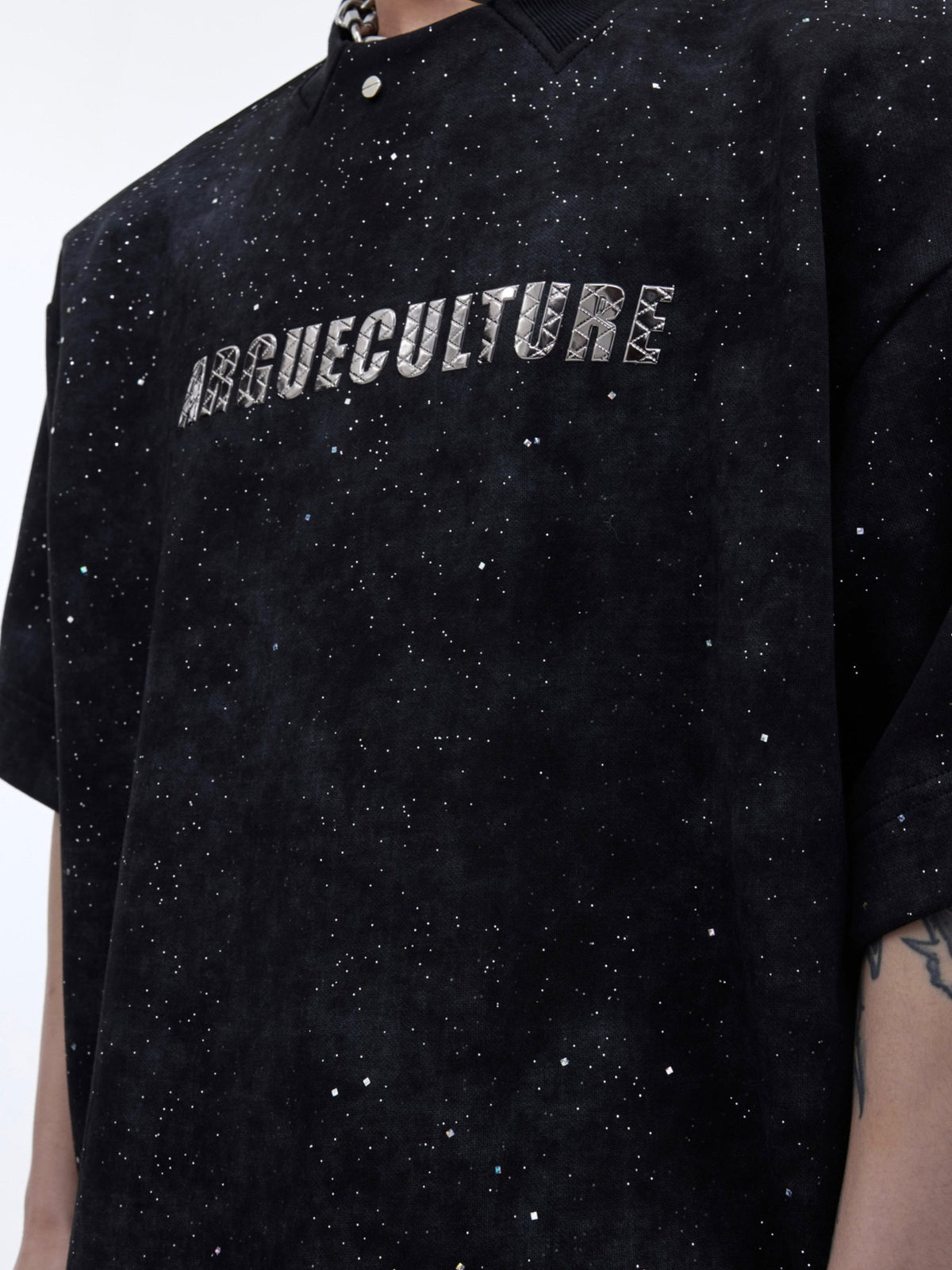 Shimmer Print Tee by ARGUECULTURE, view 3