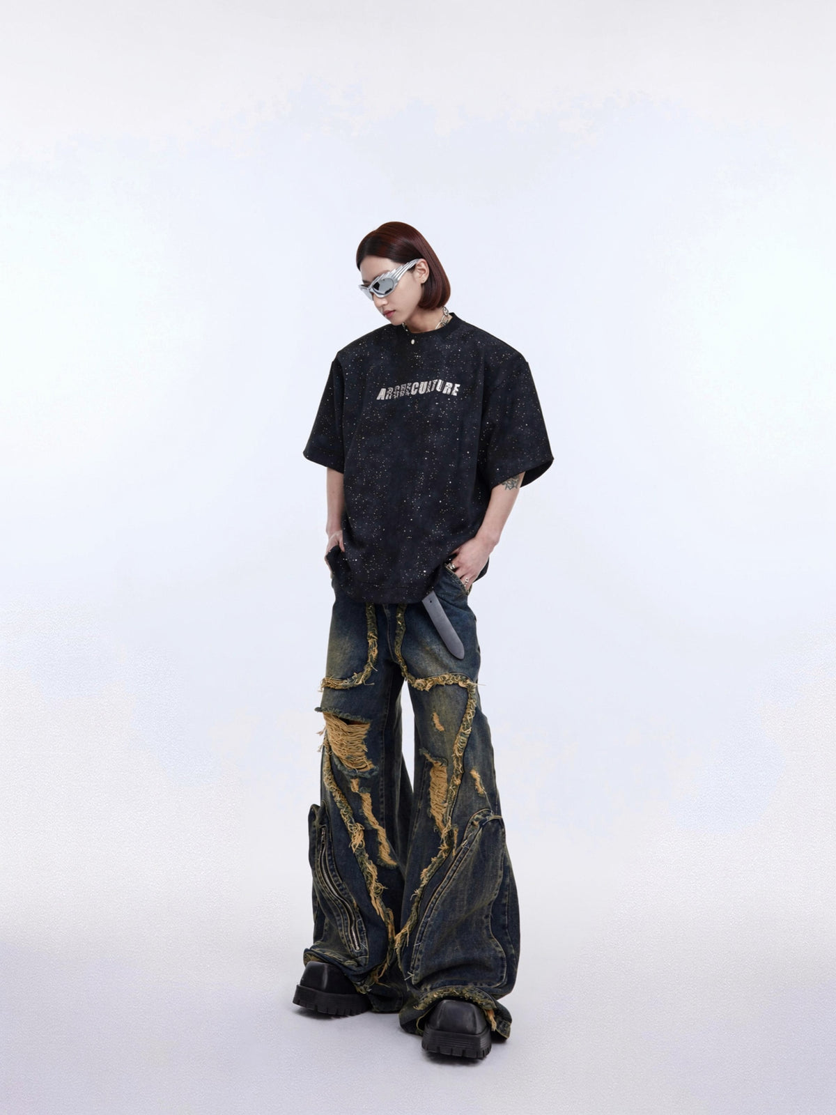 Shimmer Print Tee by ARGUECULTURE, view 5