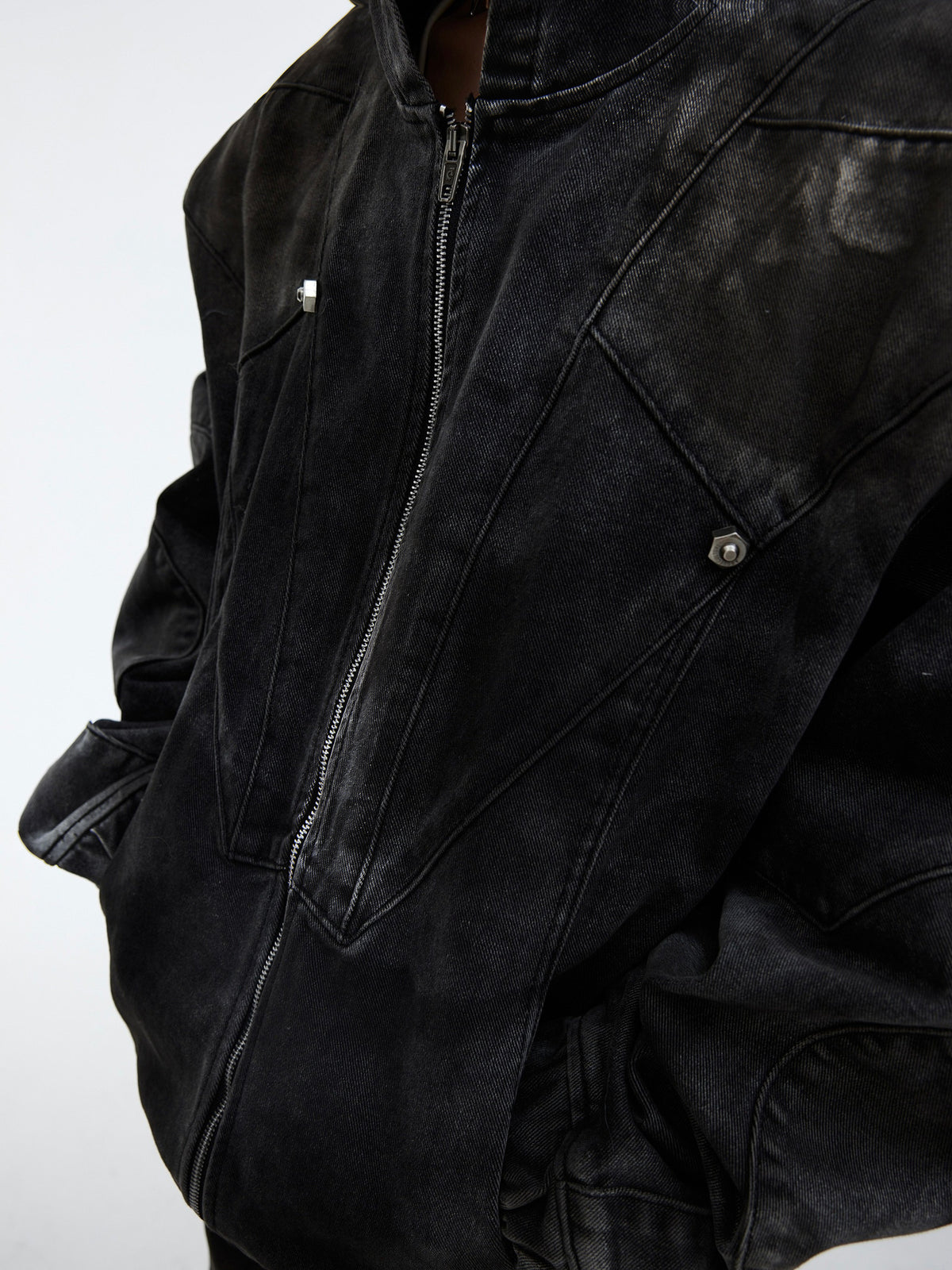 Hooded Denim Set by ARGUECULTURE, view 3