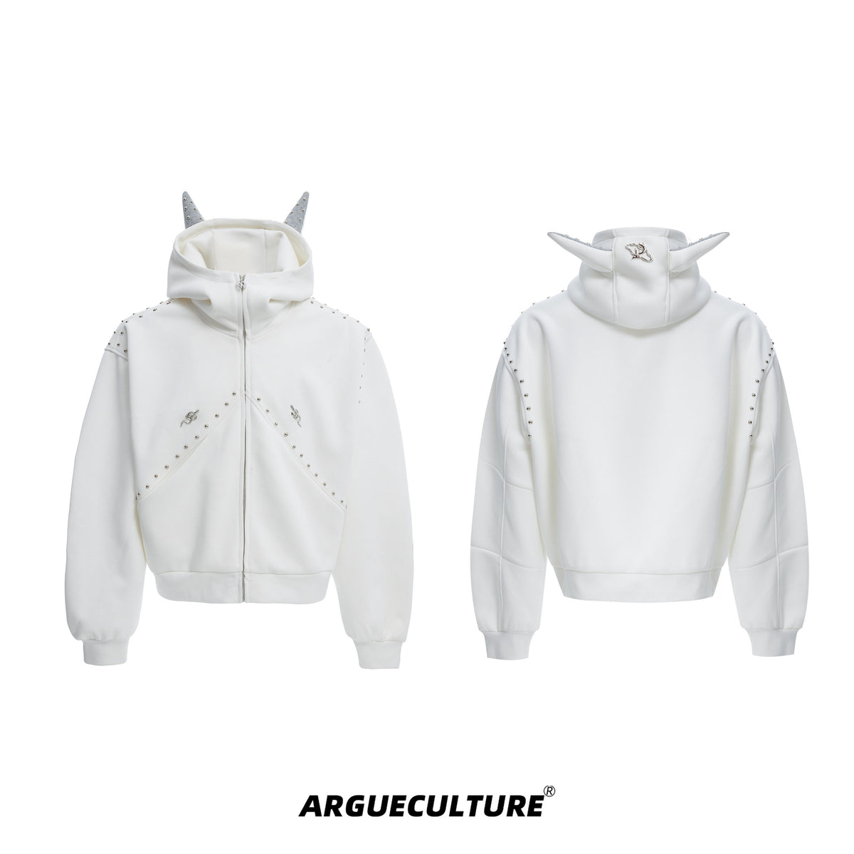 Studded Doberman Hooded Jacket