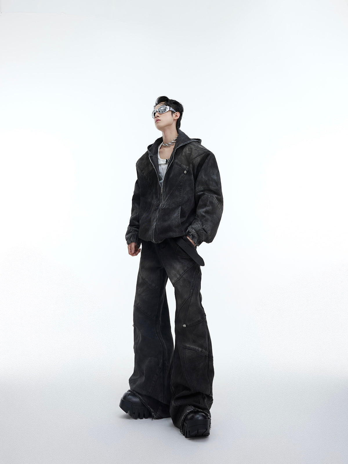 Hooded Denim Set