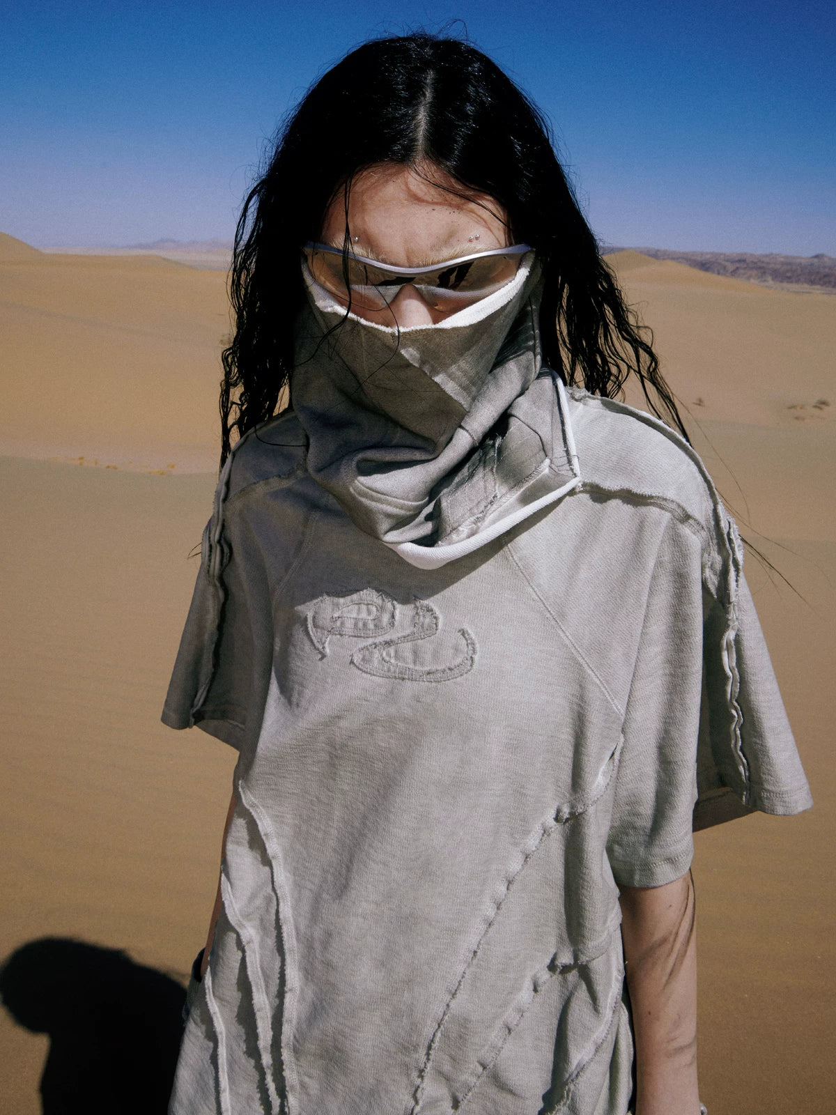 Grey Wash Distressed Tee