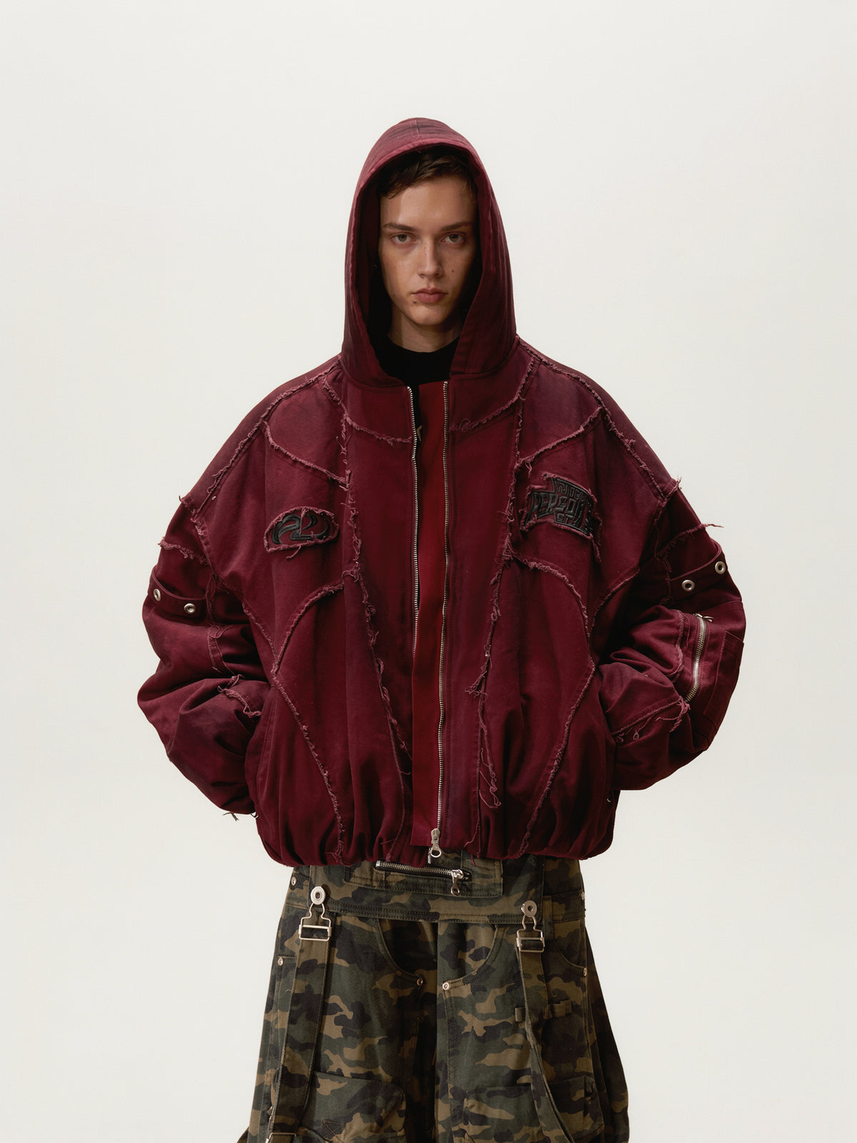 Padded Hooded Coat by PERSONSOUL, view 2