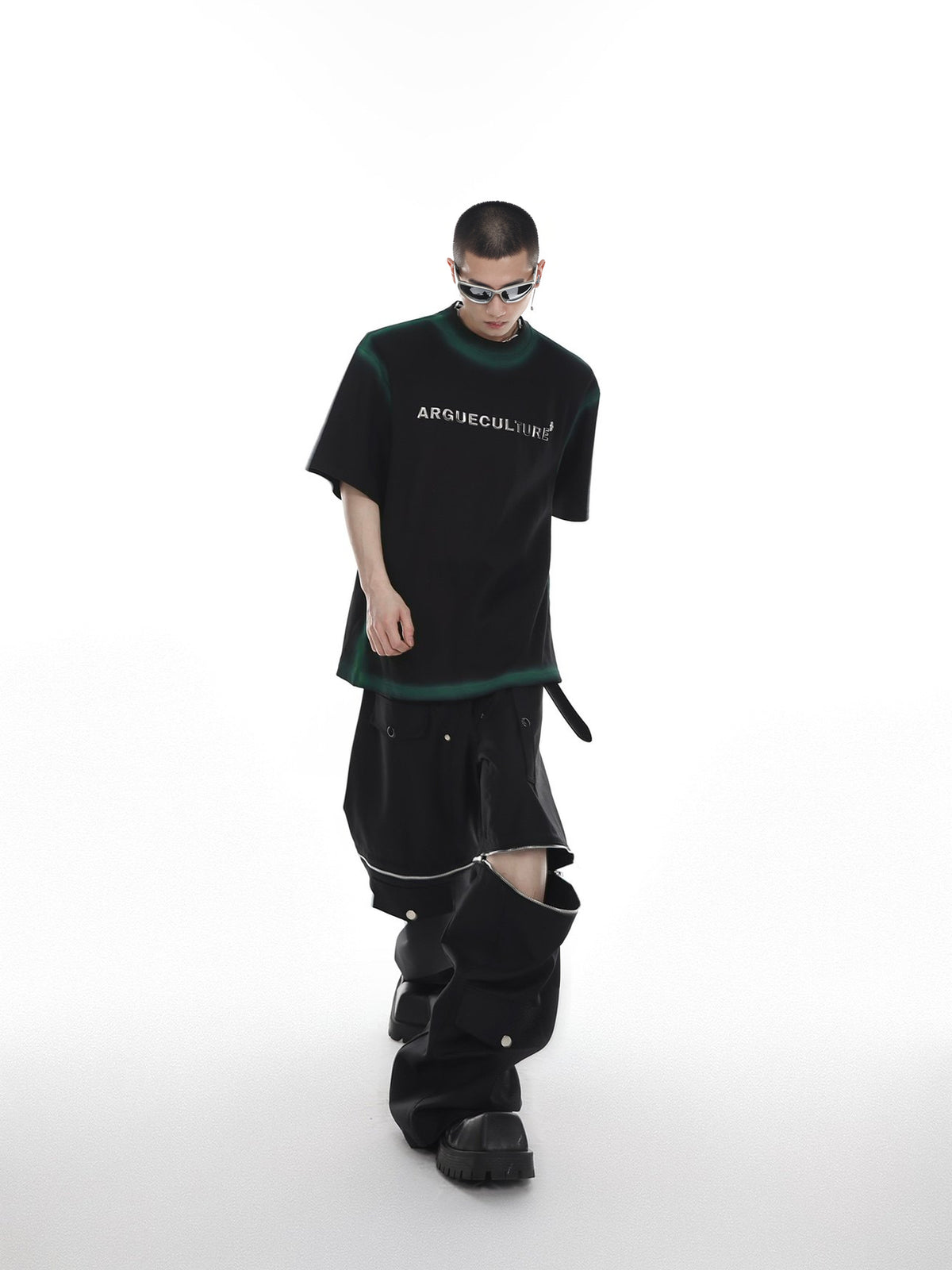 Gradient Metal Print Tee by ARGUECULTURE, view 5