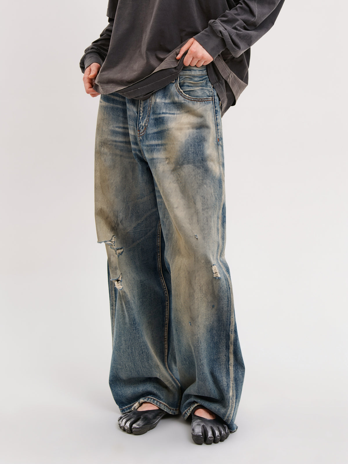 Distressed Vintage Jeans by MASONPRINCE, view 4