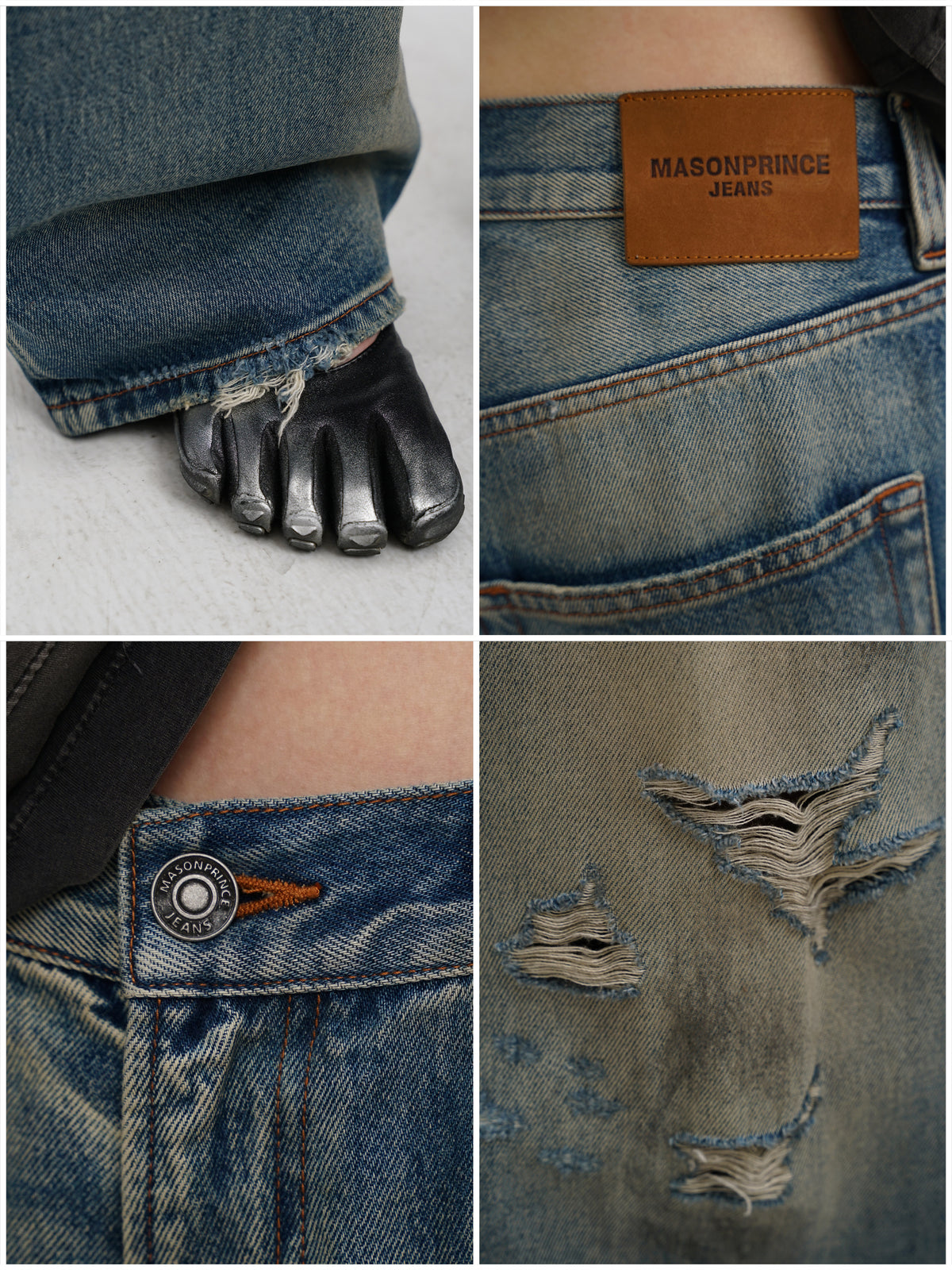 Distressed Vintage Jeans