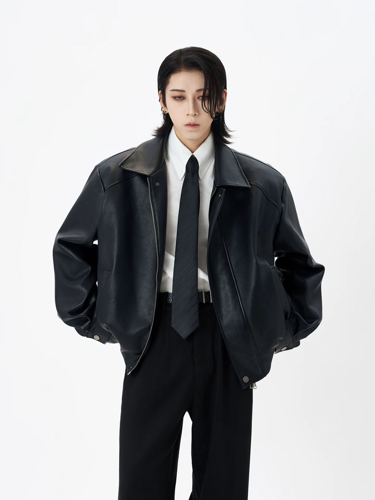 Urban Edge Faux Leather Jacket