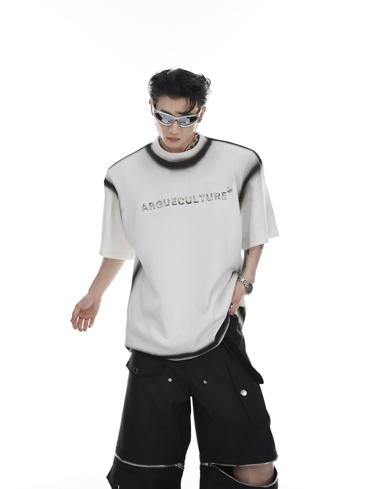 Gradient Metal Print Tee
