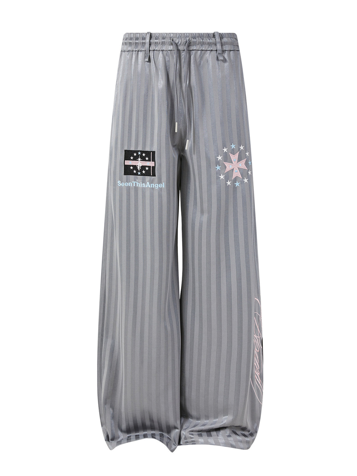 Striped Embroidered Track Pants by PASET, view 4