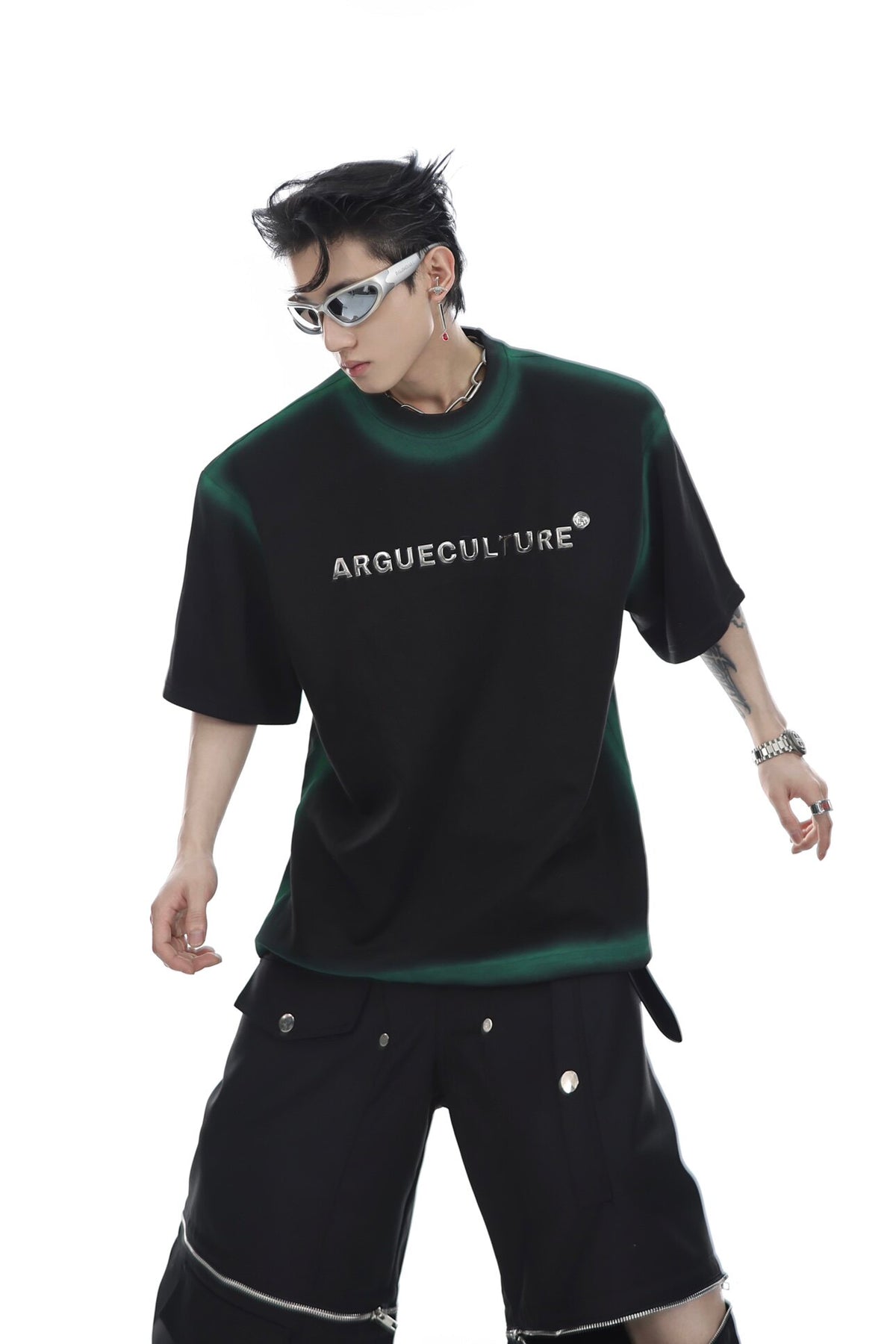 Gradient Metal Print Tee