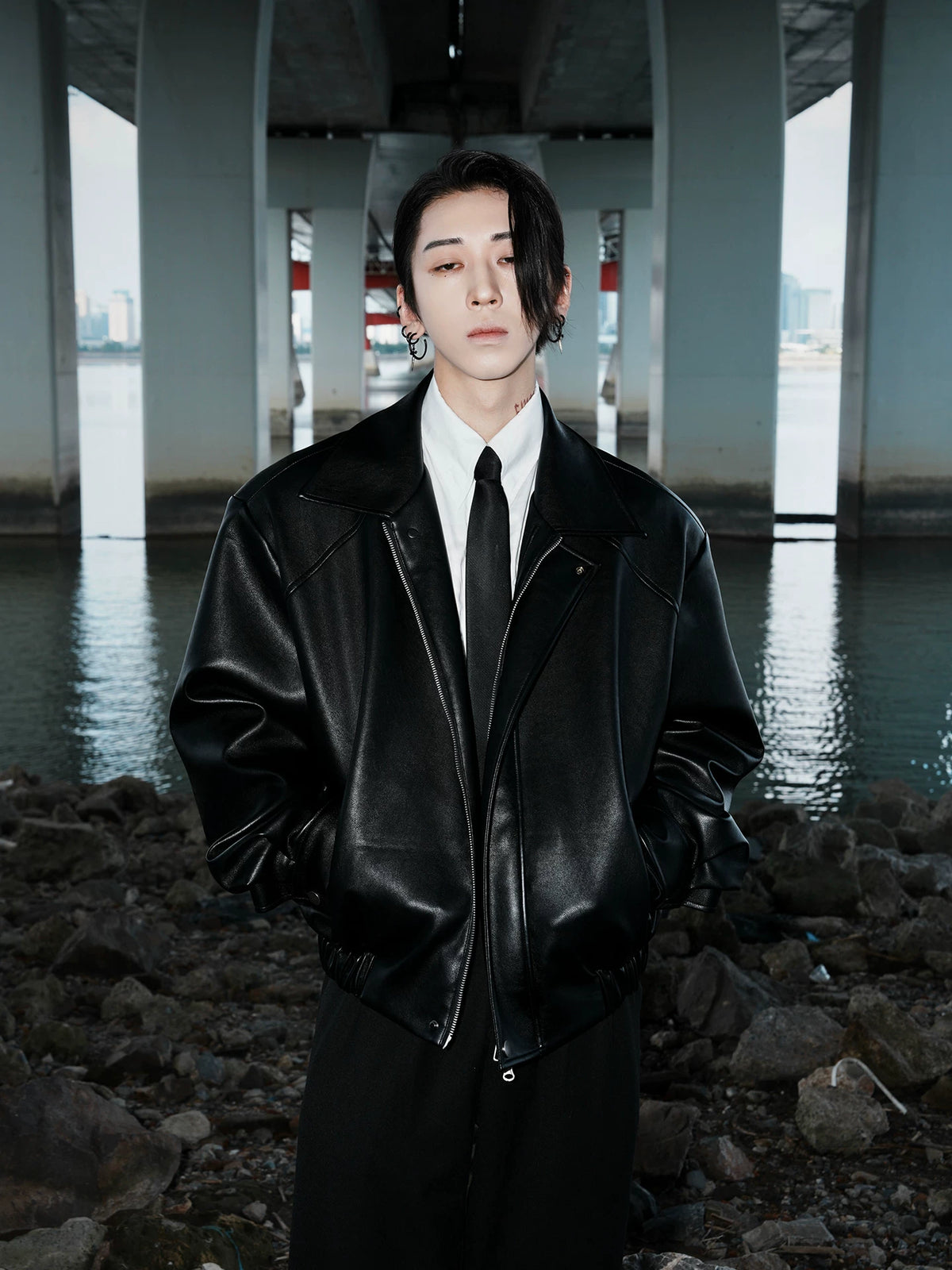 Urban Edge Faux Leather Jacket